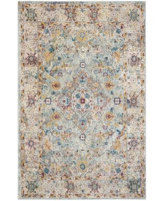Aria Beige and Blue 10' x 14' Area Rug