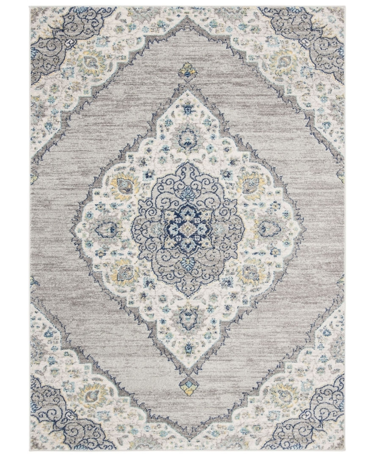 Safavieh Madison MAD153R 9' x 12' Sisal Weave Area Rug - Light Grey/Blue