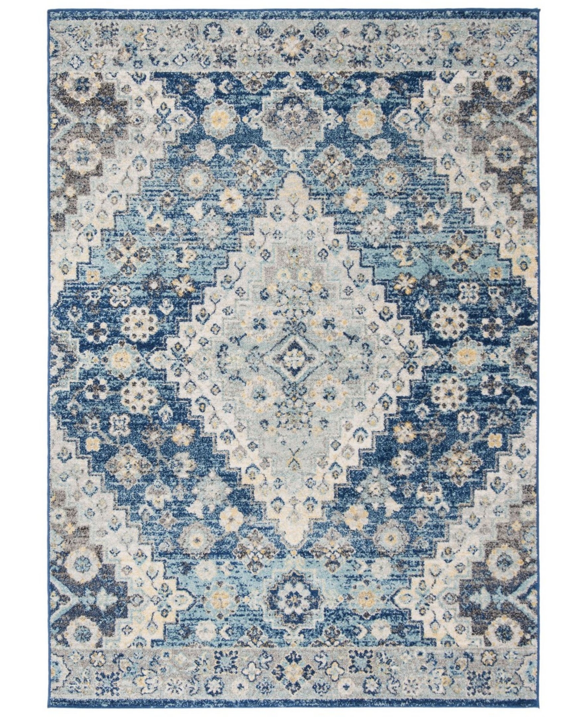 Safavieh Madison MAD616N 9' x 12' Area Rug - Navy/Creme