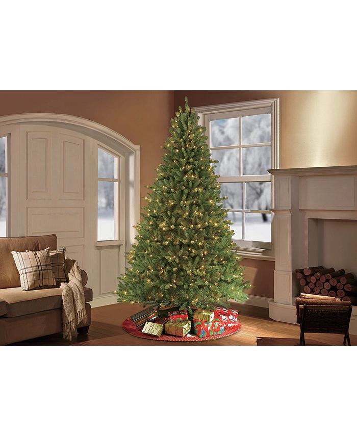 Puleo International 7.5 ft. PreLit Franklin Fir Artificial Christmas