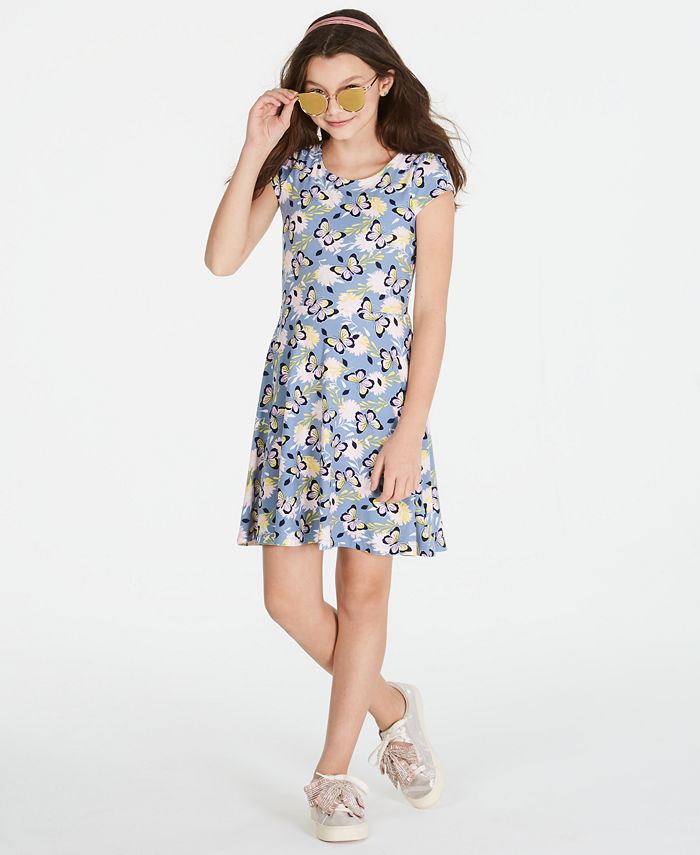 Epic Threads Super Soft Big Girls Butterfly-Print Fit & Flare Dress ...