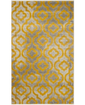 Safavieh Porcello Light Gray and Yellow 3' x 5' Area Rug