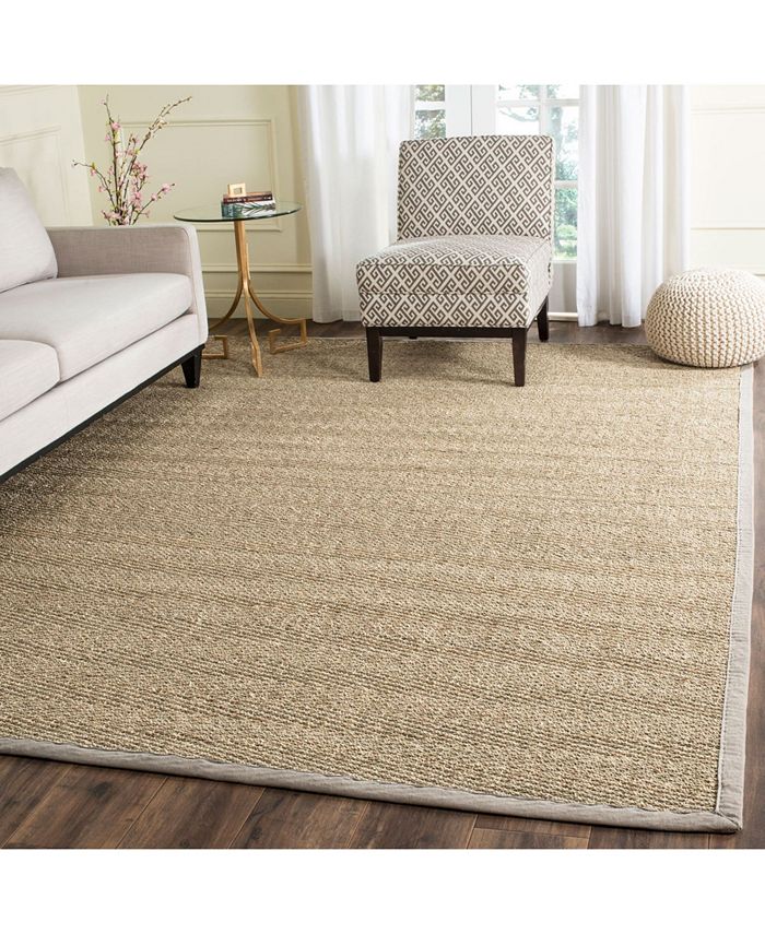 Safavieh Natural Fiber Natural and Gray 9' x 12' Sisal Weave Area Rug