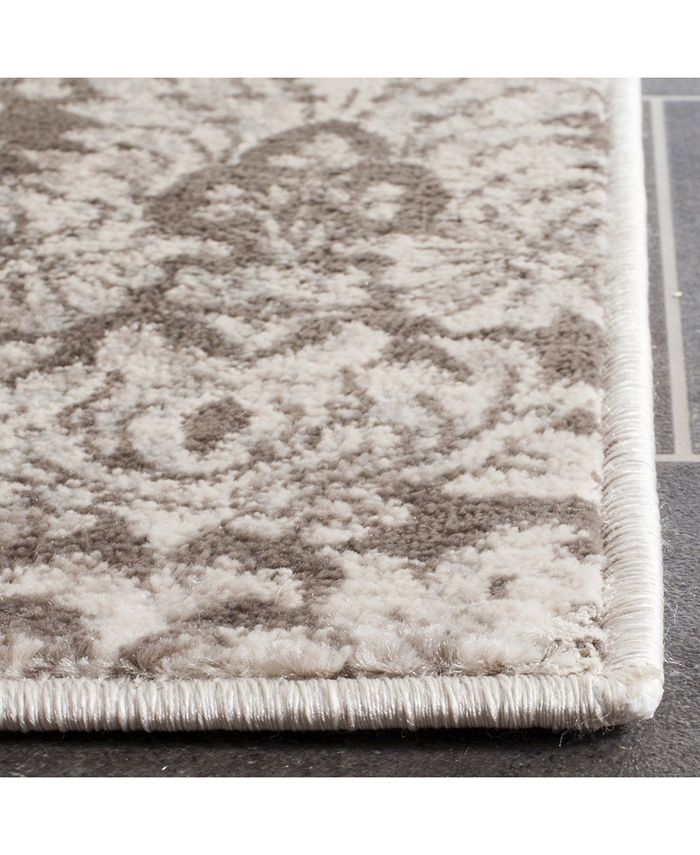 Safavieh Vintage Brown and Creme 2'2" x 8' Runner Area Rug - Macy's