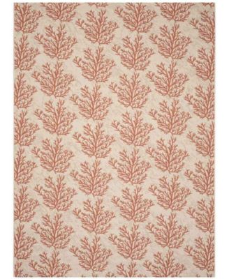 Courtyard CY6210 Beige and Terracotta 8' x 11' Sisal Weave Outdoor Area Rug