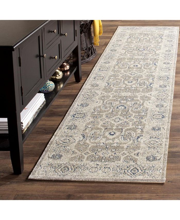 Safavieh Patina Taupe and Ivory 2'2" x 8' Runner Area Rug Macy's