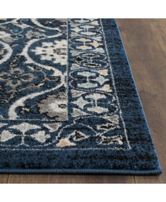 Evoke EVK210 Royal and Ivory 8' x 10' Area Rug