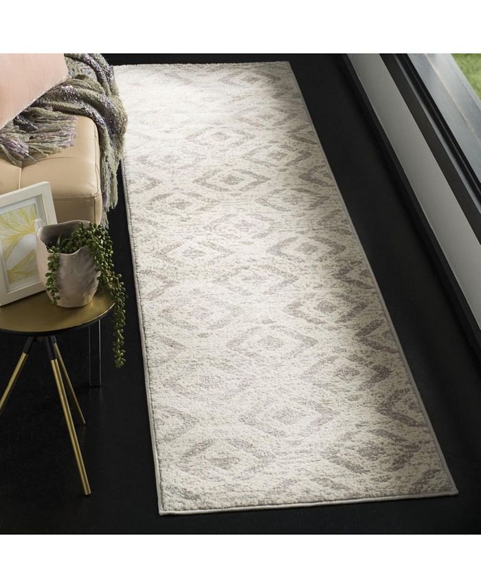 Safavieh Skyler Ivory and Grey 2' x 8' Runner Area Rug Macy's