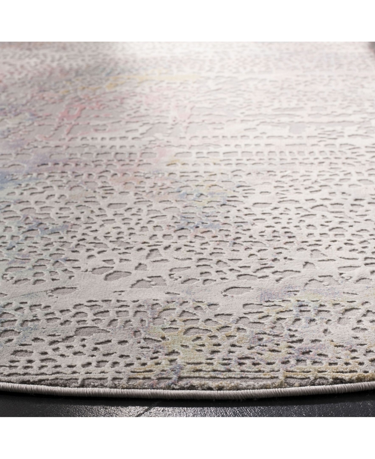 Safavieh Meadow MDW181and Gold x Area Rug - Gray