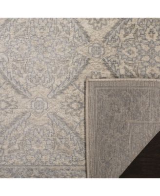 Brentwood BNT863 Cream and Gray 5'3" x 7'6" Area Rug