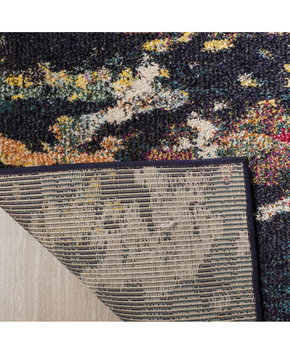 Safavieh Monaco MNC260and Teal Area Rug - Brown