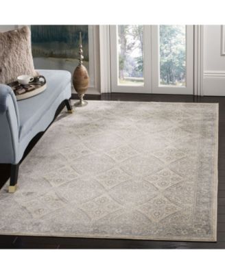 Brentwood BNT863 Cream and Gray 5'3" x 7'6" Area Rug