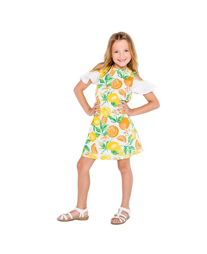 Masala Baby Girls Layla Dress Citrus Blossom - Macy's