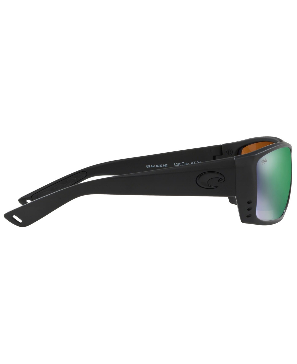 Shop Costa Del Mar Polarized Sunglasses, Cat Cay Polarized 61 In Black Black,green Mir Pol