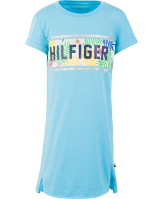 Tommy Hilfiger - Big Girls Tropical-Print T-Shirt Dress