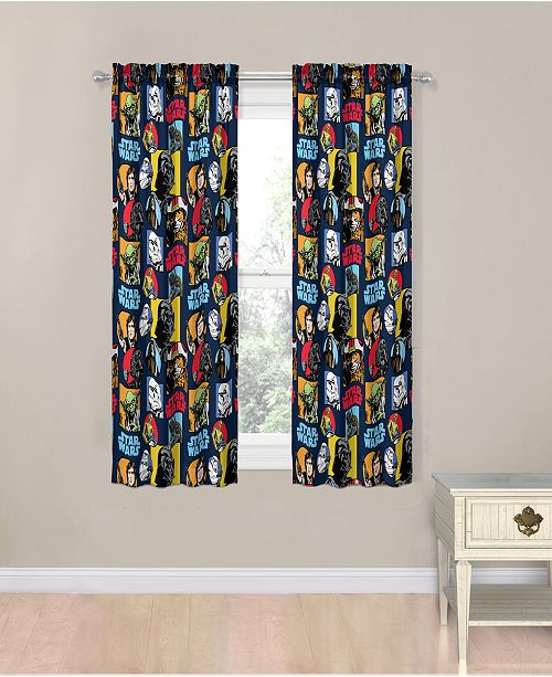 Star Wars Galactic Grid 63 Drapes Reviews Window Treatments