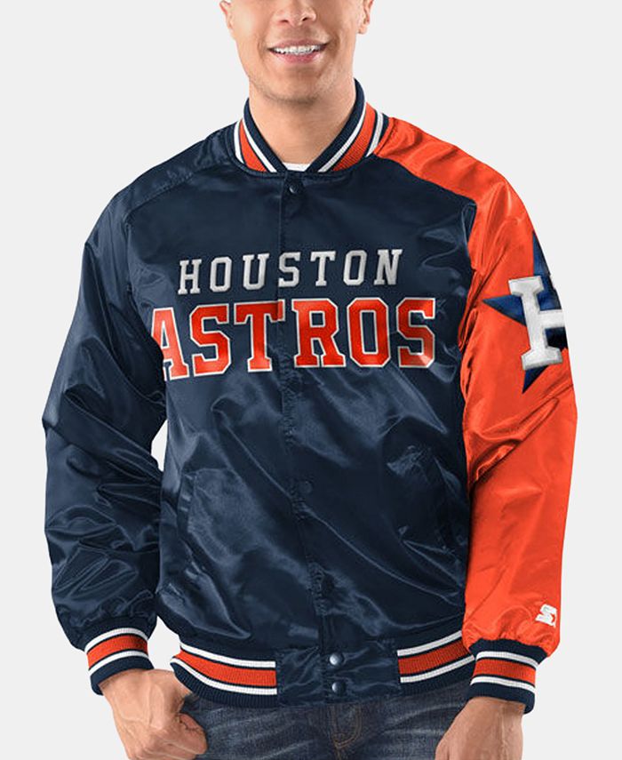 Starter Men's Houston Astros Dugout Starter Satin Jacket - Macy's