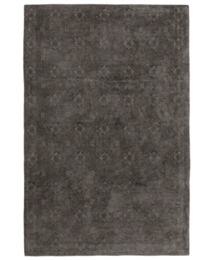 French Connection Fontayne Vintage Jacquard 30" X 50" Accent Rugs In Dark Grey