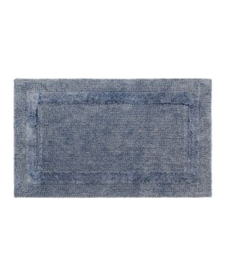 French Connection Stonewash Cotton Blend Bath Rug Collection Bedding In Navy