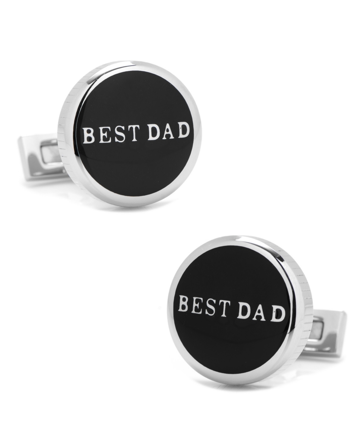 Best Dad Stainless Steel Cufflinks - Black
