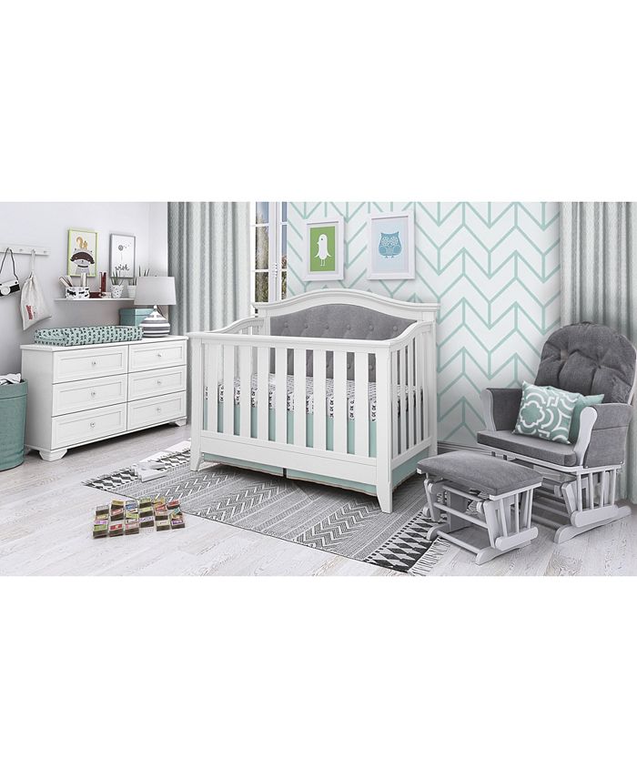 Belle Isle Furniture Magnolia 4in1 Convertible Upholstered Crib Macy's