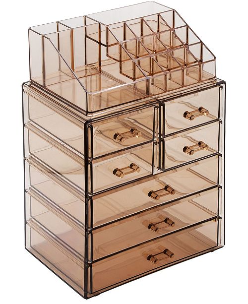 Sorbus Cosmetics Makeup Storage Case Medium Display Sets 3