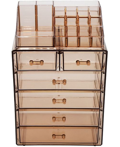 Sorbus Cosmetic Makeup And Jewelry Storage Case Medium Display
