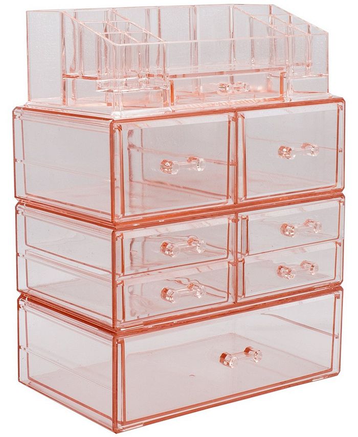 Sorbus Cosmetics Makeup and Jewelry Storage Case Large Display Sets