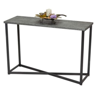 Slate Faux Concrete Sofa Table