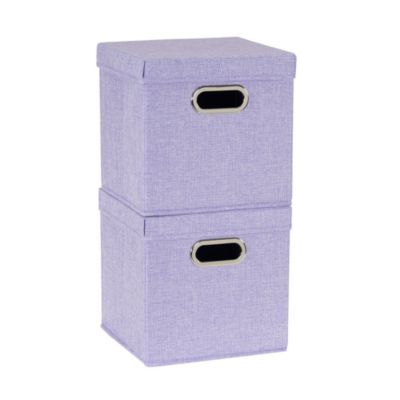 Household Essentials - 2-Pc. Iris Heather Storage Box Set