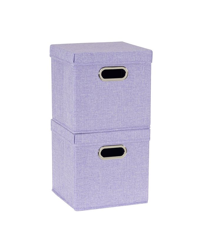 Household Essentials - 2-Pc. Iris Heather Storage Box Set