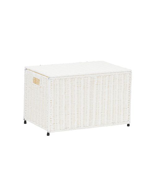 Household Essentials Small Wicker Storage Chest White Reviews