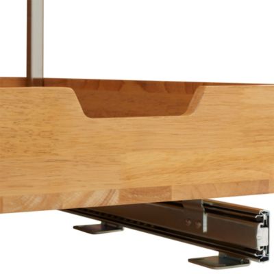 Glidez Wood 11.5" 2-Tier Sliding Cabinet Organizer