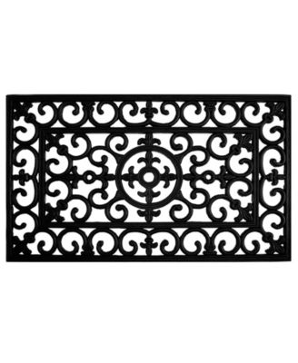 Home & More - Fleur De Lis 18" x 30" Rubber Doormat