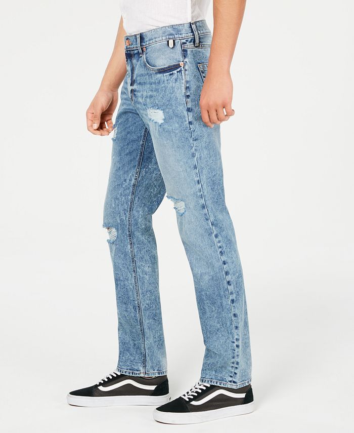 American Rag Men's Straight Fit Ripped Jeans, Created for Macy's - Macy's