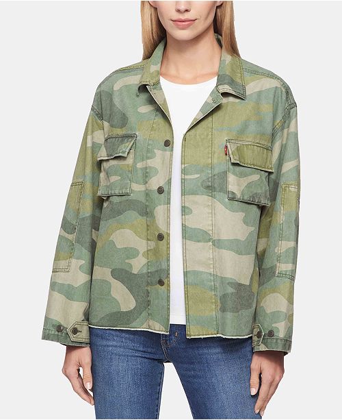 Levi S Women S Cotton Print Jacket Reviews Women Macy S