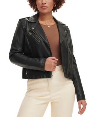 Women's Classic Faux Leather Asymmetrical Moto Jacket