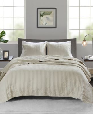 Keaton Quilted 3-Pc. Quilt Set, Full/Queen
