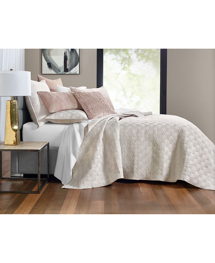 Hotel Collection CLOSEOUT! Woodrose King Coverlet, Created for Macy's Macy's