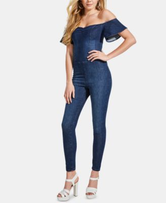 GUESS Sala Off-The-Shoulder Denim 