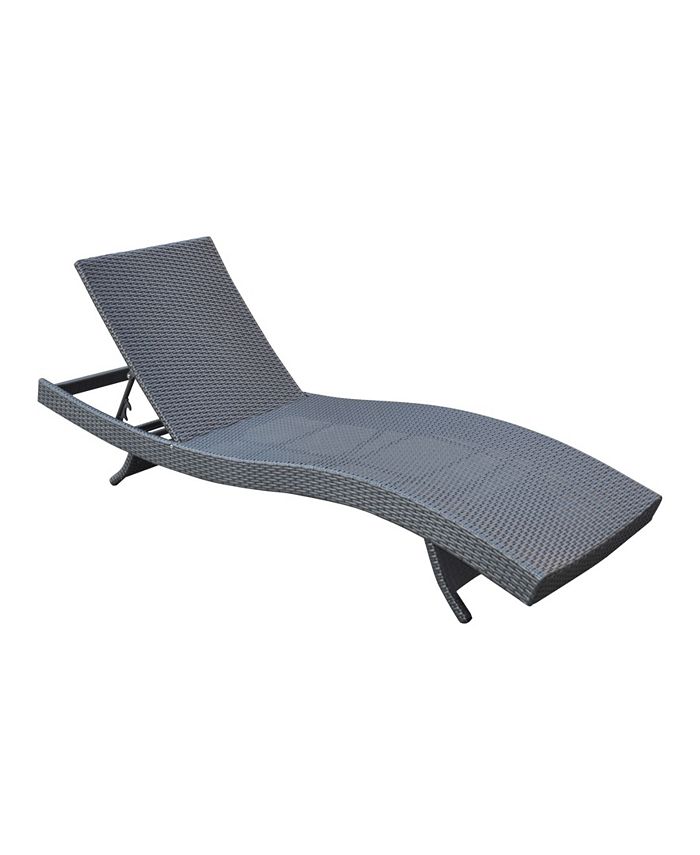 Armen Living - Cabana Outdoor Adjustable Chaise Lounge Chair, Quick Ship