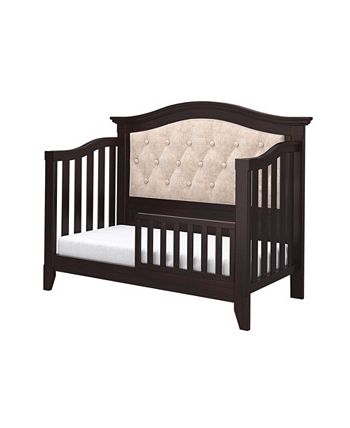 Belle Isle Furniture Magnolia 4-in-1 Convertible Upholstered Crib- Espresso,Beige - Macy's