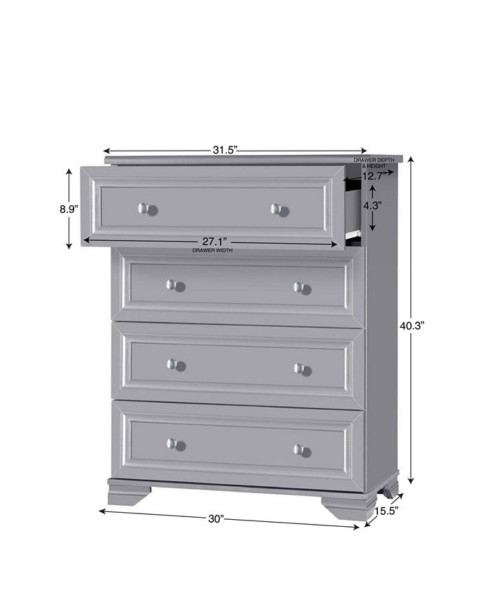 Belle Isle Furniture South Lake 4 Drawer Dresser Macy's