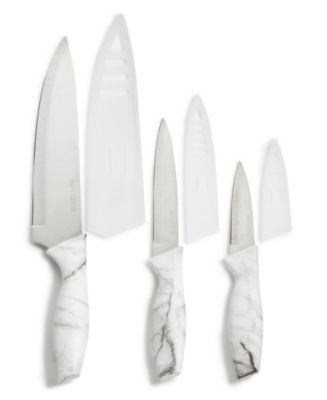 Art & Cook 6-Pc. Knife Set with Faux Marble Handles - Macy's