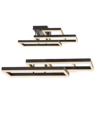 Turing Geometric Integrated LED Metal Flush Mount