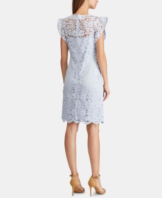 Lauren Ralph Lauren Petite Cap-Sleeve Lace Dress