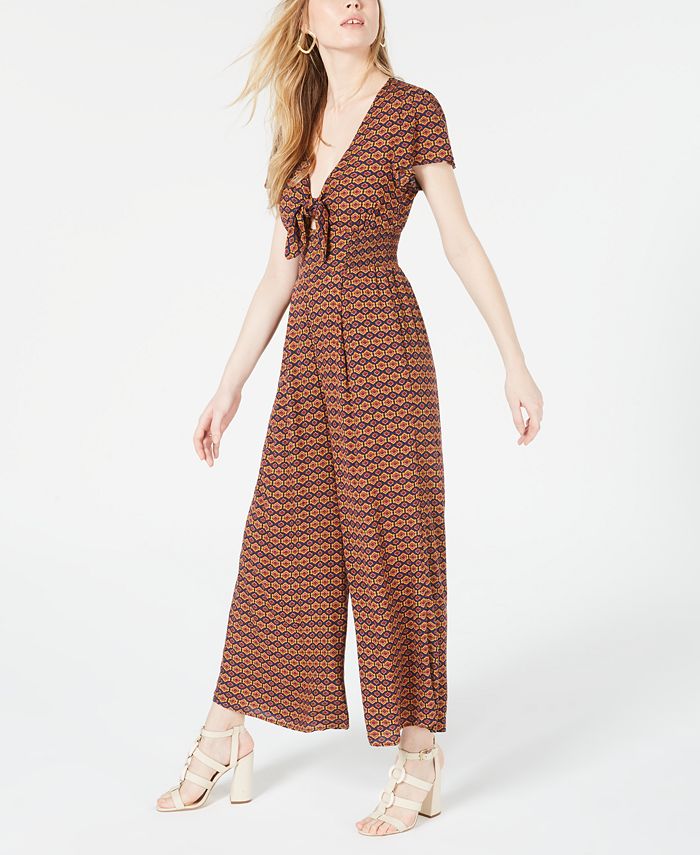 Cotton Candy TieFront Jumpsuit Macy's