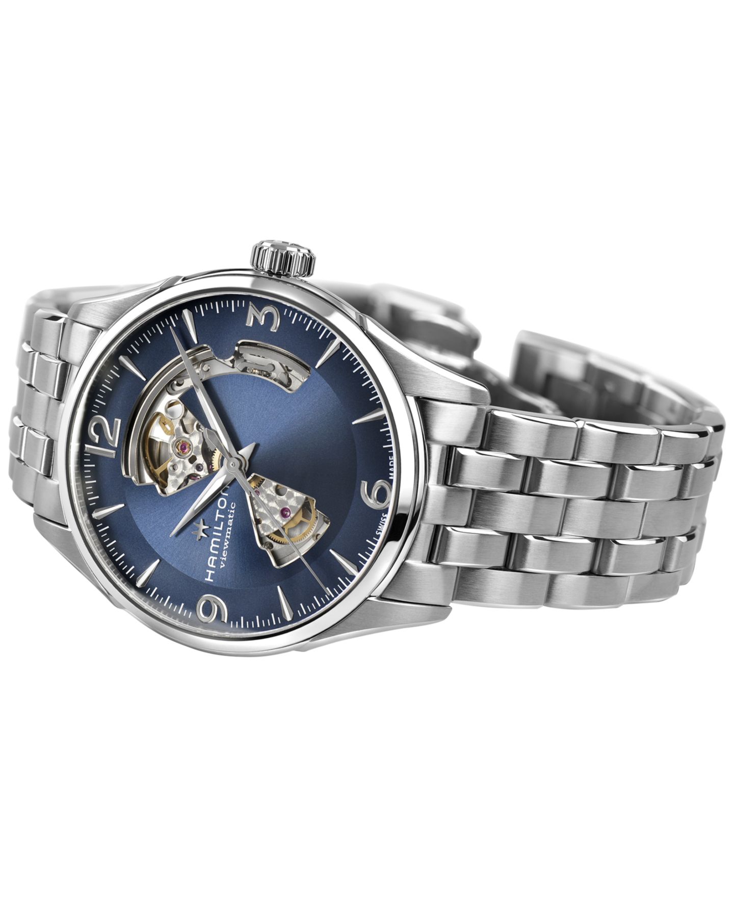 Мужские часы Hamilton Swiss Jazzmaster Stainless Steel Bracelet Watch 42mm — фото 2
