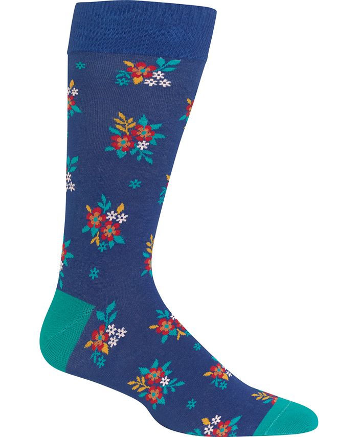 Hot Sox Men's Socks, Ditzy Floral - Macy's