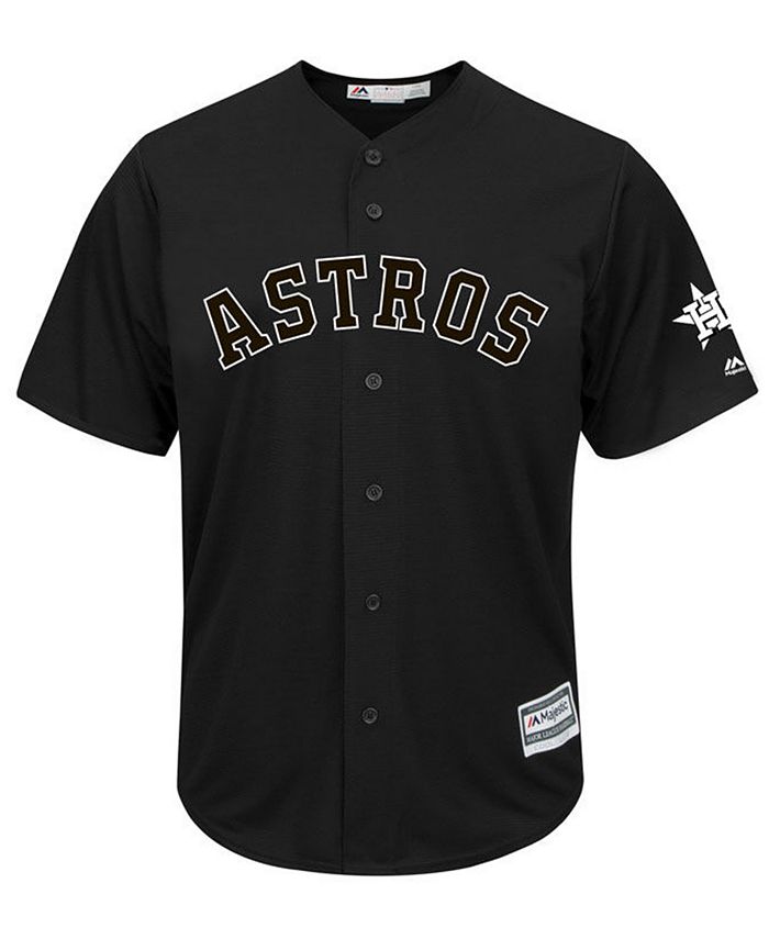 Majestic Men's Houston Astros Black Tux Replica Cool Base Jersey
